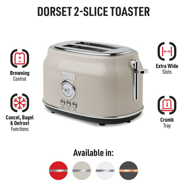 HADEN Dorset 2Slice WideSlot Toaster & Reviews Wayfair